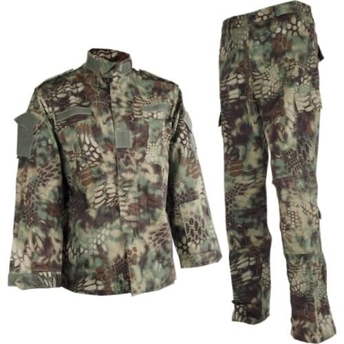 CQC Airsoft Tactical Camouflage Army Military BDU Uniform Combat Shirt & Pants Set Outdoor Paintball Hunting Clothing MAD