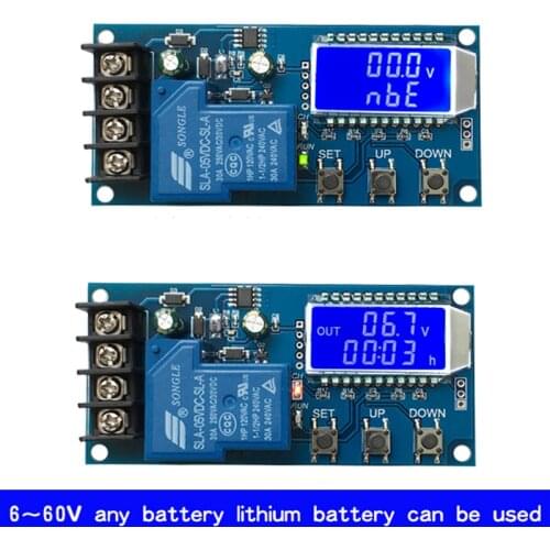 XY-L30A Storage battery battery Charging control module Digital full power off overcharge protection switch 6-60v