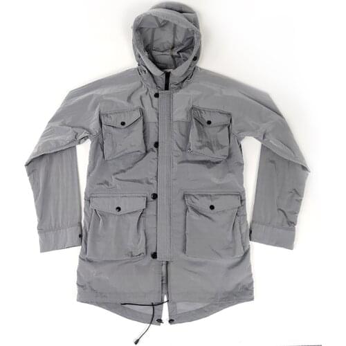 Spring Mens Multi-Pocket Tooling Jacket