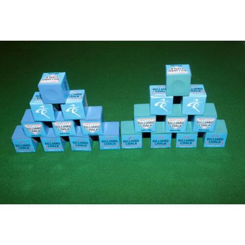 High Quality PXT Chalks 9 Pieces Per Box Professional Billiard Chalks Economical Blue Green Durable Billiards Accessories