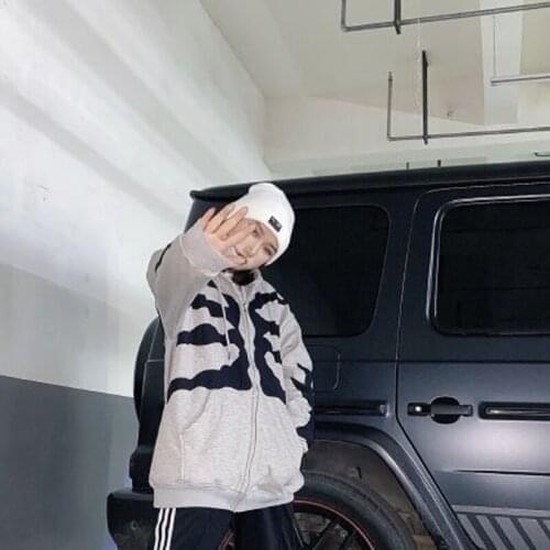 Y2K Womens Full Zip Hoodies Long Sleeve Irregular Skeleton Pattern Loose Hooded Sweatshirts