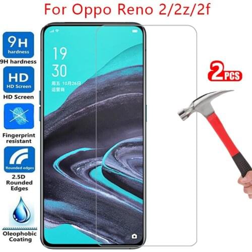 Tempered glass screen protector for oppo reno 2z 2f 2 case cover on reno2 z f z2 f2 reno2z reno2f protective phone coque bag 360
