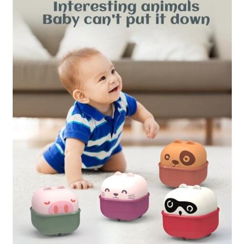 1pcs Cute Pet Animal Push Car Toy Set Plastic Inertia Push Back Force Car Realistic Modeling Ability Training Educational Toy