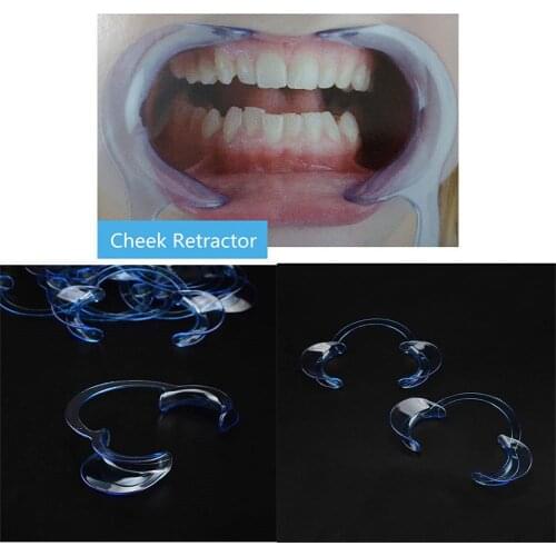 10pcs C Shape Plastic Dental Lip Cheek Retractors Mouth Opener Orthodontic Tools Dental Check Teeth Dentist Mouth Opener