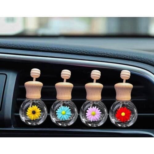 100pcs Empty Essential Oil Diffuser Bottle Car Air Freshener Vent Clip Auto Perfume Diffuser Bottle