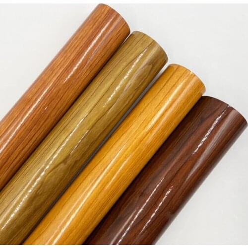 20/30/40/50X152CM Glossy Wood Grain Car Sticker Waterproof Vinyl Film DIY Automobiles Interior Decoration Furniture Decal