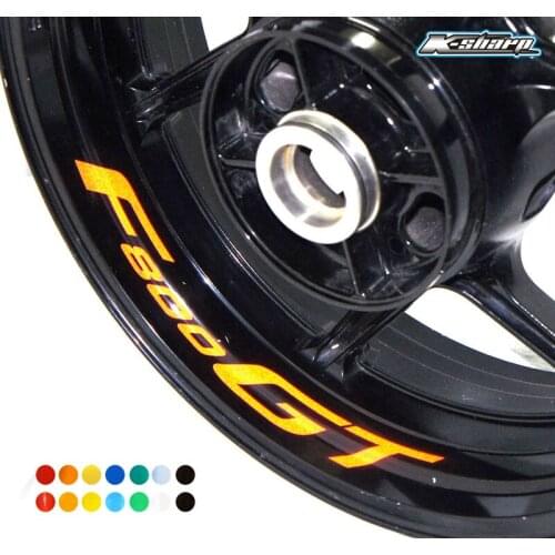 8 X CUSTOM INNER RIM DECALS WHEEL Reflective STICKERS STRIPES FIT BMW F800GT f800 gt