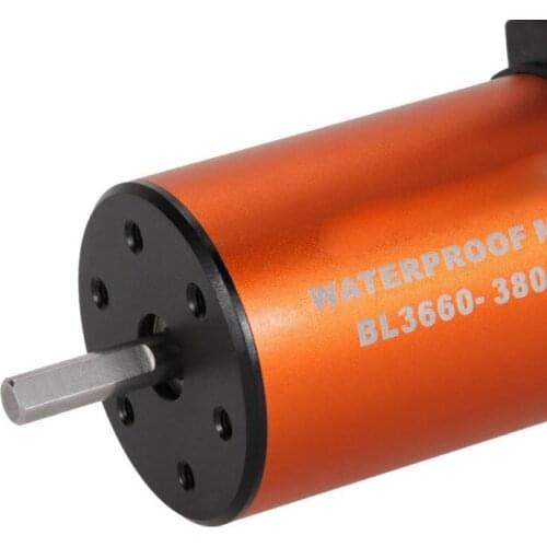 FATJAY brushless motor 3660 3300KV with 36-40mm water cooling jacket 4-pole 4T inrunner waterproof sensorless for RC boats