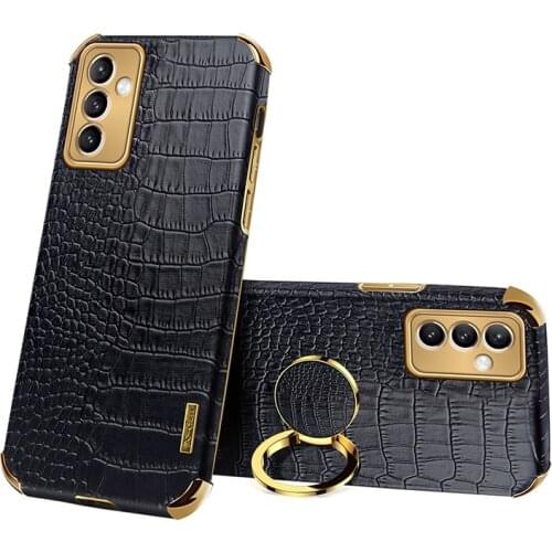 A82 A22 A52 A72 A32 A42 5G Case Crocodile Pattern Leather Holder Cover For Samsung Galaxy A 52 72 42 32 12 Coque Magnetic Ring