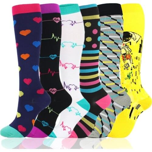 Unisex Compression Stockings Elastic Outdoor Camping Fitness Compression Magic Stockings Ladies Breathable Nylon Football Socks