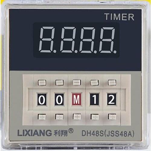 DH48S-2Z high precision digital display time relay 220V 24V 12V power on delay timer