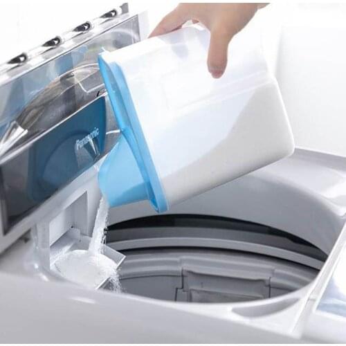 Storage Bottle For Household Washing Powder Bucket Home Large Capacity Washing Powder Storage Box With Measuring Cup Cover