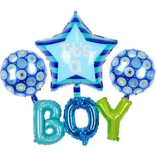 Baby Boy Girl Letter Foil Balloons Baby Shower Kids 1st Birthday Wedding Party Large Size Connect Baby Alphabet Air Globos Decor