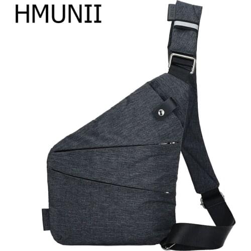 HMUNII NEW Sling Shoulder Bag Casual Lightweight Messenger Bag Invisible -waterproof and Scratch-resistant Travel Chest Pack
