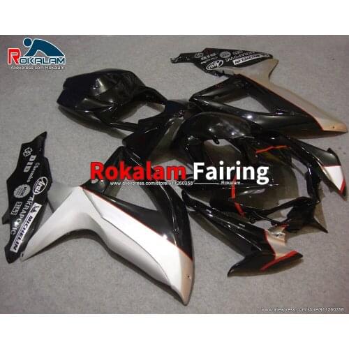 Cowlings For Suzuki GSXR600 GSXR750 K8 2008 2009 2010 GSX-R600 09 GSX-R750 08 10 Black Motorbike Fairing Kit (Injection Molding)