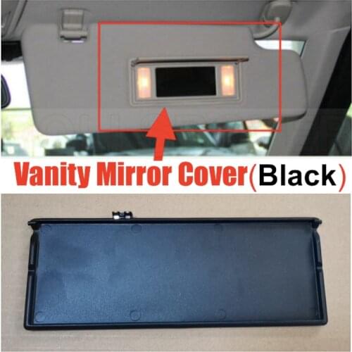 ROLLSROVER Car Vanity Mirror Cap For Range Rover Sport Discovery 4 Evoque OEM LR063682 Black