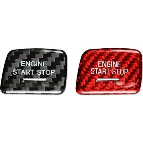 Carbon Fiber One-Click Engine Button Cover for Chevrolet Camaro 2016