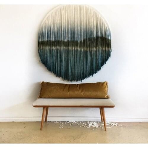 Mandala Macrame Woven Wall Tapestry Handmade Knitting Banner Tapisserie Crafts Home Dorm Bohemian Wall Hanging Decoration