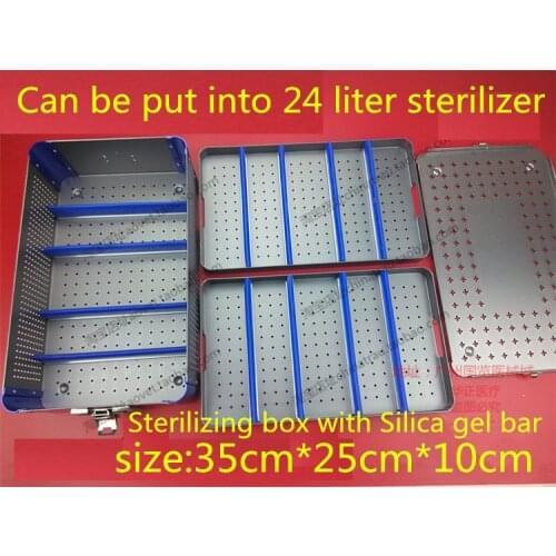 Medical Department orthopedics apparatus box sterilizing case Aluminium alloy 3 layer surgical instrument box HTHP Silicagel bar