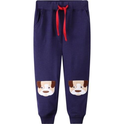 Funnygame New 2021 Cartoon Childrens Long Pants Cotton Cute Boys Girls Sweatpants for Autumn Spring Kids Trousers Pants