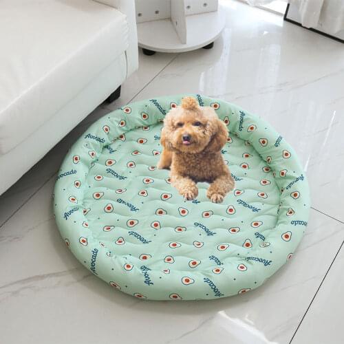 Summer Cooling Pet Dog Mat Ice Pad Dog Sleeping Round Mats For Dogs Cats Pet Kennel Top Quality Cool Cold Silk Dog Bed
