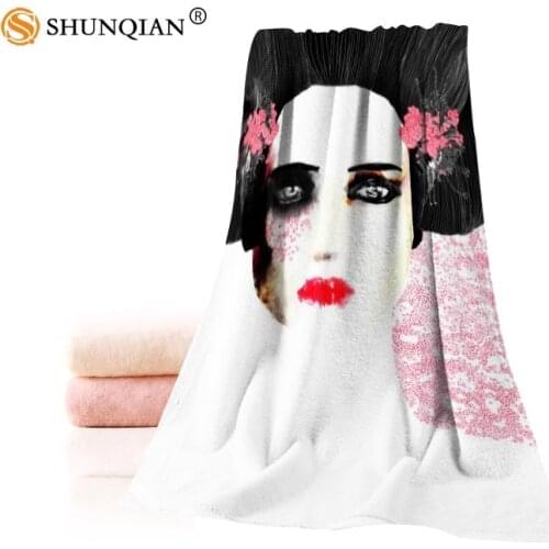 Custom noumeda carbone Towels Microfiber Fabric Popular Face Towel/Bath Towel Size 35x75cm, 70x140cm Print your picture