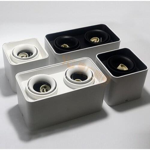 Dimmable Rotating LED Downlights 7W 10W GU10 BULB Ceiling Spot Lights AC110-220V LED Wall Lamp Warm Cold White Indoor Lighting