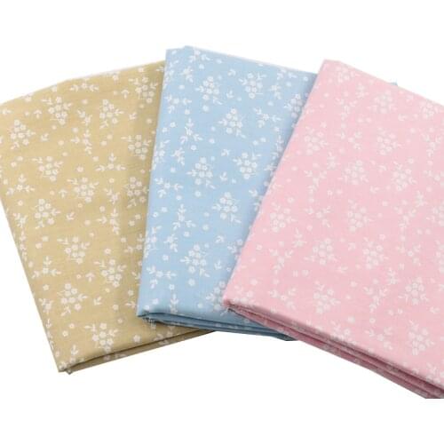 Floral Textile Twill Cotton Sewing Fabrics Making Womens Baby Dress,Bed Sheet Blankets Pillows Curtain DIY Cloth By Meter