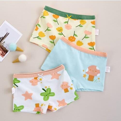 Childrens Underwear for Kids Cartoon Shorts Soft Cotton Underpants Girls Boys Panties Car Pattern 3Pcs/lot