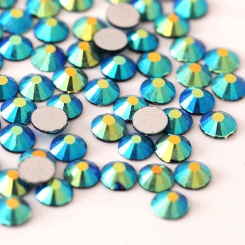 All Sizes Non Hotfix Rhinestones Flatback Glass Crystal Rhinestone Nail Art Montana AB For Nails DIY Decorations H0039