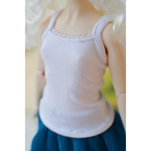 [wamami] White Thread Halter Vest (Optional Lace Free 1/3 1/4 SD17 Female BJD Dolls