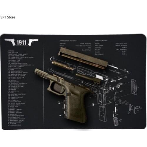 Gun Cleaning Mat Pad Patches Gunsmith Armorer Bench For Glock 17 19 1911 Sig sauer P226 P229 Springfield XD Roll Pin Carbon Scra