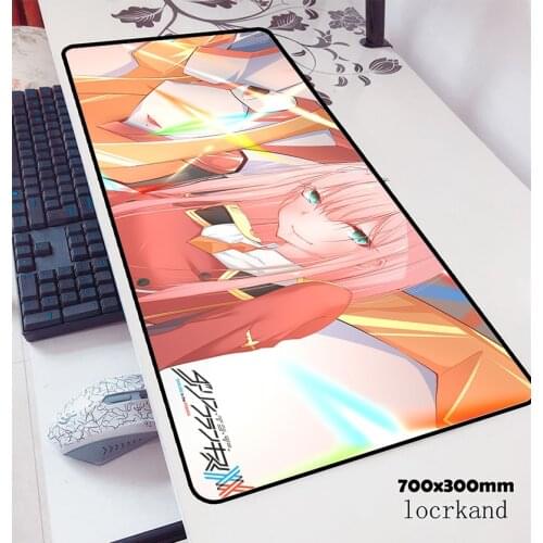 Darling in the franxx mouse pad 70x30cm gaming mousepad cool new office notbook desk mat Adorable padmouse games pc gamer mats