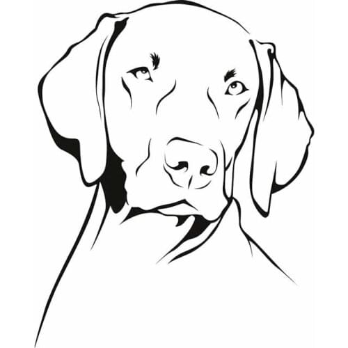 LLY-0114 Weimaraner Dog Animals Pets Decal Styling PVC Cars Motorcycle Various Sizes Top Quality Waterproof Auto Decals Decor