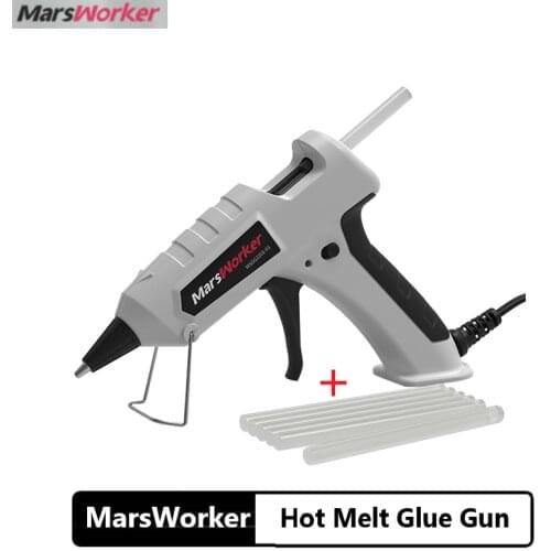 MarsWorker AC hot melt glue gun Set home Repair 15s Heat tools with 7*190mm glue Sticks for xiaomiyoupin