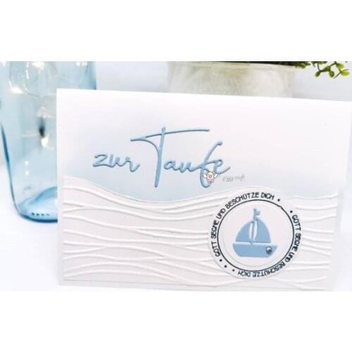 Mmao Crafts Metal Steel Cutting Dies New baptism letter Stencil For DIY Scrapbooking Paper/photo Cards Embossing Dies