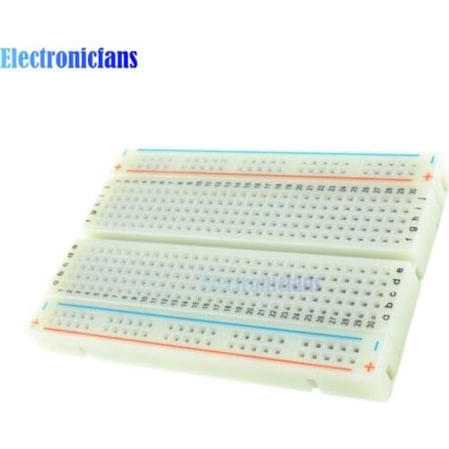 Mini Test Protoboard DIY Bread Board 400 Tie Points Holes Universal Solderless PCB Breadboard For Bus Test Circuit Board MB102