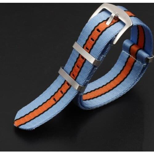 Onthelevel Soft Wearing Watch Strap 22mm Nato Strap Nylon Watchband Wrist Belt Watch Accessories For Omega James Bond 007 #E