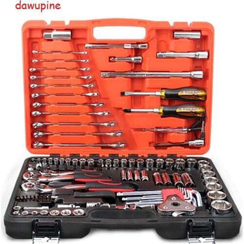 Car Repair Tool Sets Combination Tool Wrench Set 121 PCS Batch Head Ratchet Pawl Socket Spanner Screwdriver