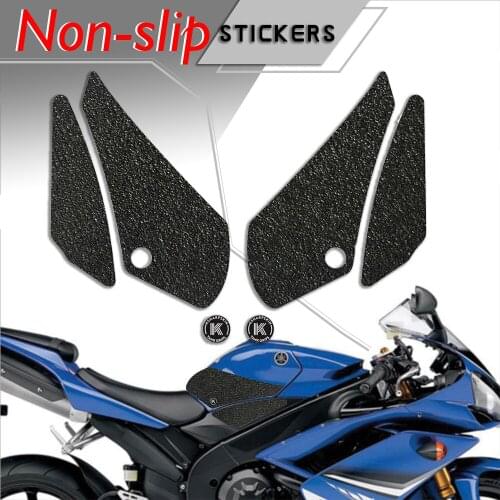 Motorcycle Tank Pad Tank grip friction protector Non-slip decals Waterproof sticker Knee Pads for YAMAHA 07-08 YZF-R1