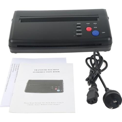 Professional Tattoo Stencil Transfer Flash Copier Thermal Hectograph Printer Machine CIS Scan Black Color US/UK/AU/EU Plug