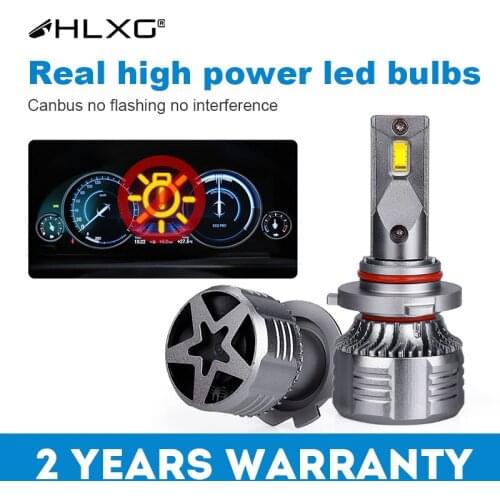 LED 9005 9006 H7 LED H4 H11 HB3 HB4 H8 H9 bombillas led moto 6500K White 80W Auto Car Headlight Fog Lamps No Interference