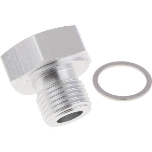 Turbochager Sensor Adapter Oil Water Boost Temp M16x1.5 to 1/8 NPT Aluminum
