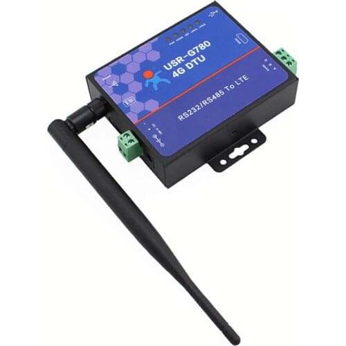 USR-G780 RS232 RS485 4G DTU TDD-LTE FDD-LTE Network，Based on embedded Linux system, has high stability