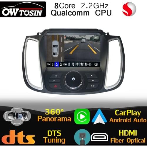 Qualcomm 8Core Android For Ford Kuga C-Max Escape 2012-2019 Car GPS Radio Head Unit CarPlay HDMI DTS HIFI DSP 360 Panoramic WiFi