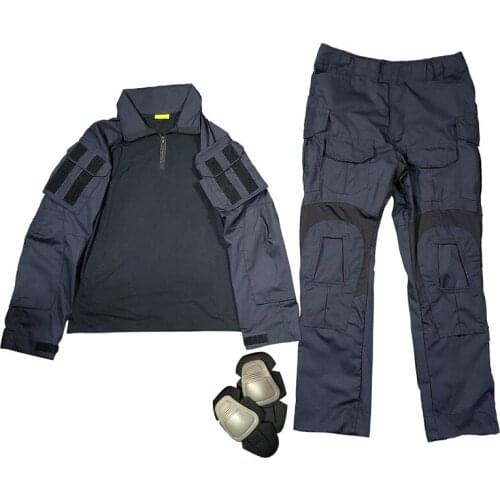 Military Uniform Men GEN3 Training Tactical Frog Suit G3 Blue Black Tactical Jacket Army Pants Militar Accessories Clothes