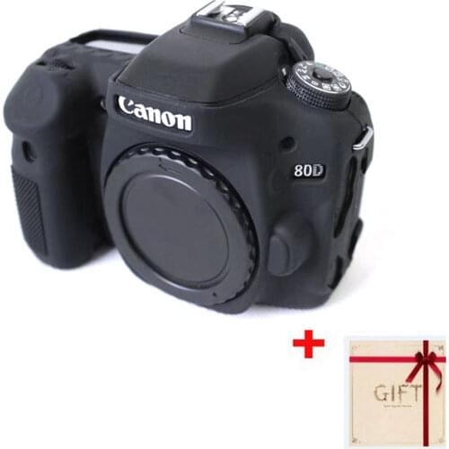 High Quality Soft Silicone Camera Cover for Canon EOS 80D Rubber Camera Case Skin for Canon 80D SLR Camera Accessory Lens Clean