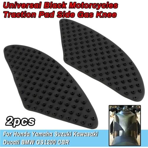1 Pair Universal Motorcycle Fuel Tank Rubber Anti-skid Sticker Moto Tank Traction Pad Side Gas Knee Grip Protector Accessories