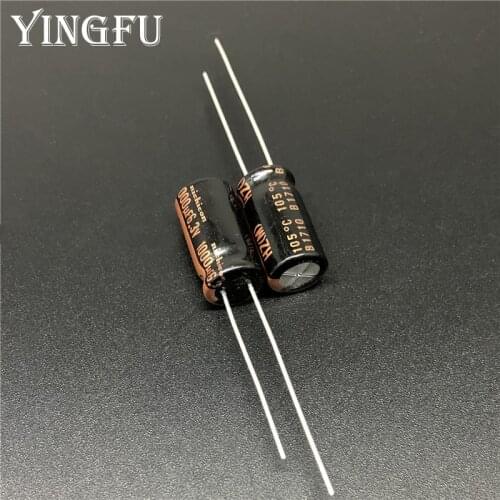 10pcs 1000uF 6.3V NICHICON HZ Series 8x15mm Ultra Low Impedance 6.3V1000uF Aluminum Electrolytic capacitor For PC Motherboard