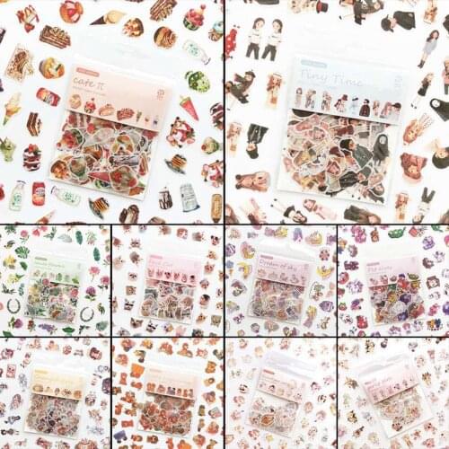 100 Pcs/set Cute And Paper Sticker Loyalty Sticker Cute Younger Sister Sticker Self-made Small Girls Paper Decoar Stickers